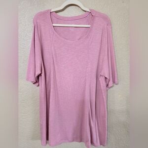 J. Jill Soft Pima Seamed Elbow-Sleeve Tunic 100% Pima Cotton